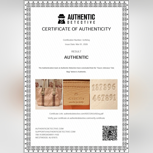 Gucci Pink GG Canvas & Leather Mini Jolicoeur Web Tote Vintage Gucci Sherry Line - Picture 10 of 10